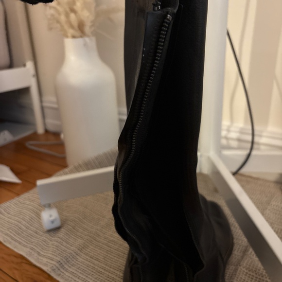 Franco Sarto Meyer High Shaft Boots – Black Leather – Size 7.5 - Picture 3 of 6